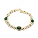 Olive Branch Crystal Bracelet